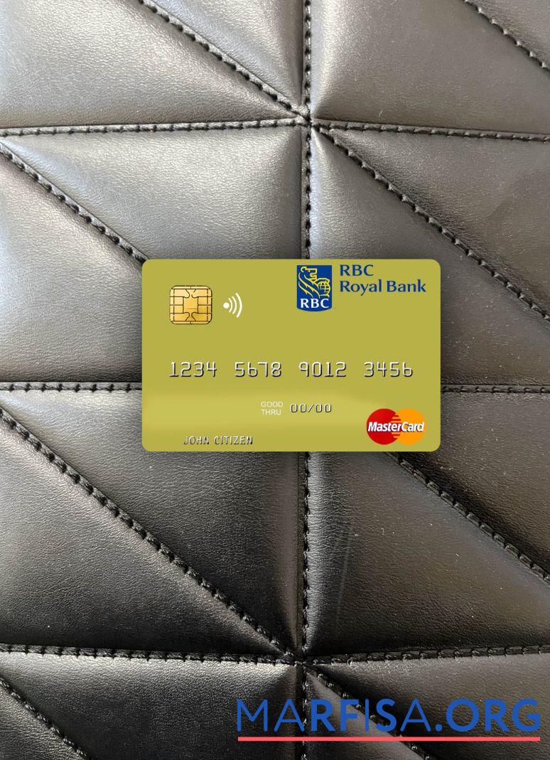 Blank Trinidad and Tobago RBC Royal Bank mastercard photolook front example
